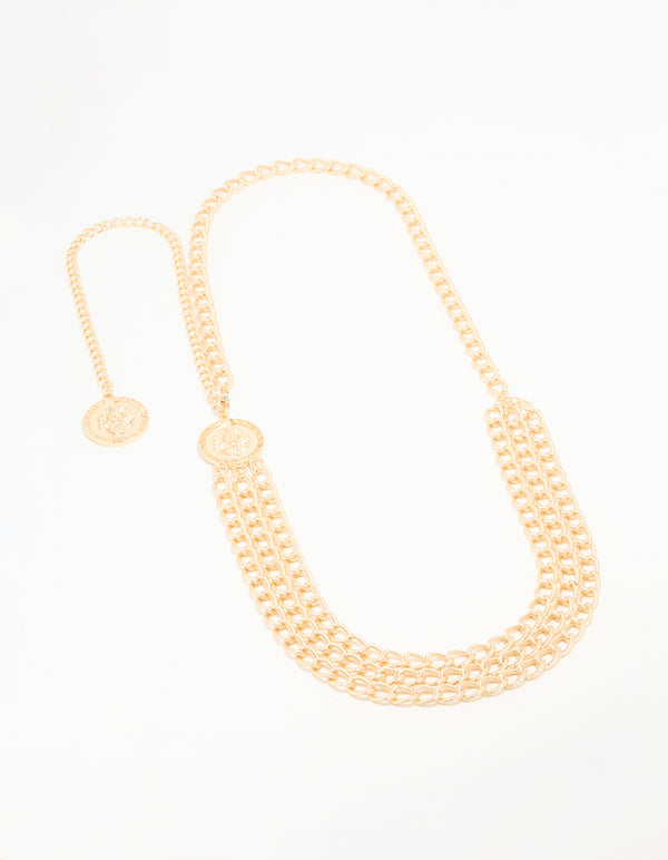 Gold Layered Coin Belt
