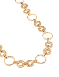 Gold Mixed Sized Circle Belt - link has visual effect only