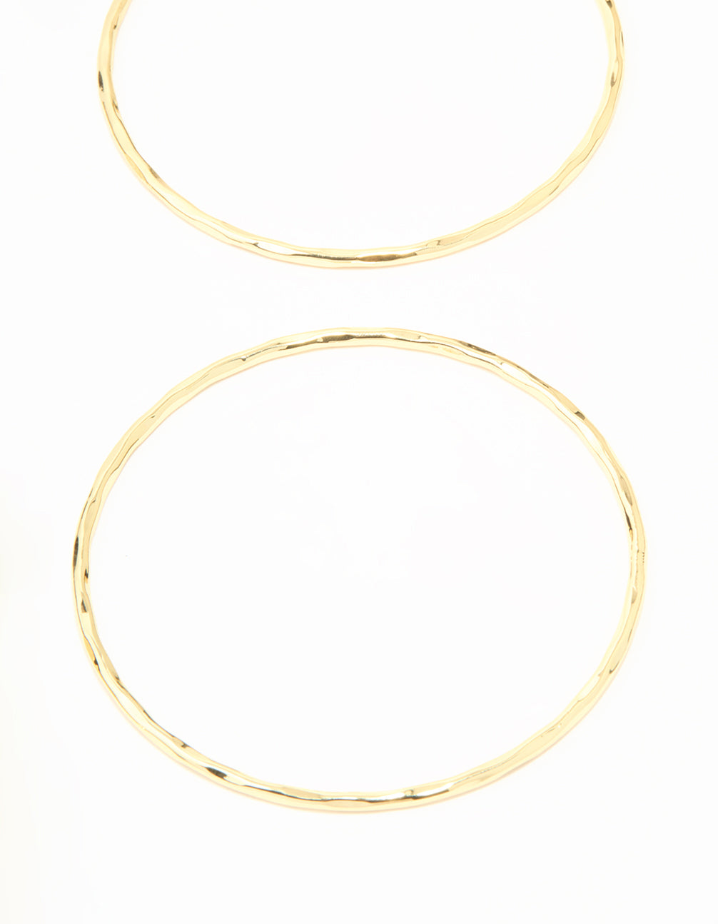 Gold Plated Textured Bangles 5-Pack