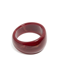 Red Acrylic Thick Front Bangle - link has visual effect only