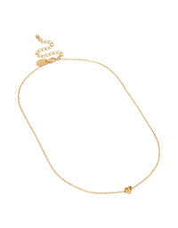 Waterproof Gold Plated Stainless Steel Mini Heart Letter J Necklace - link has visual effect only