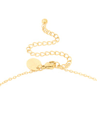 Waterproof Gold Plated Stainless Steel Large Bubble Letter J Necklace - link has visual effect only