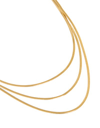 Waterproof Gold Plated Stainless Steel Snake Chain Necklace - link has visual effect only