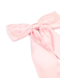 Pink Fabric Statement Bow Clip - link has visual effect only