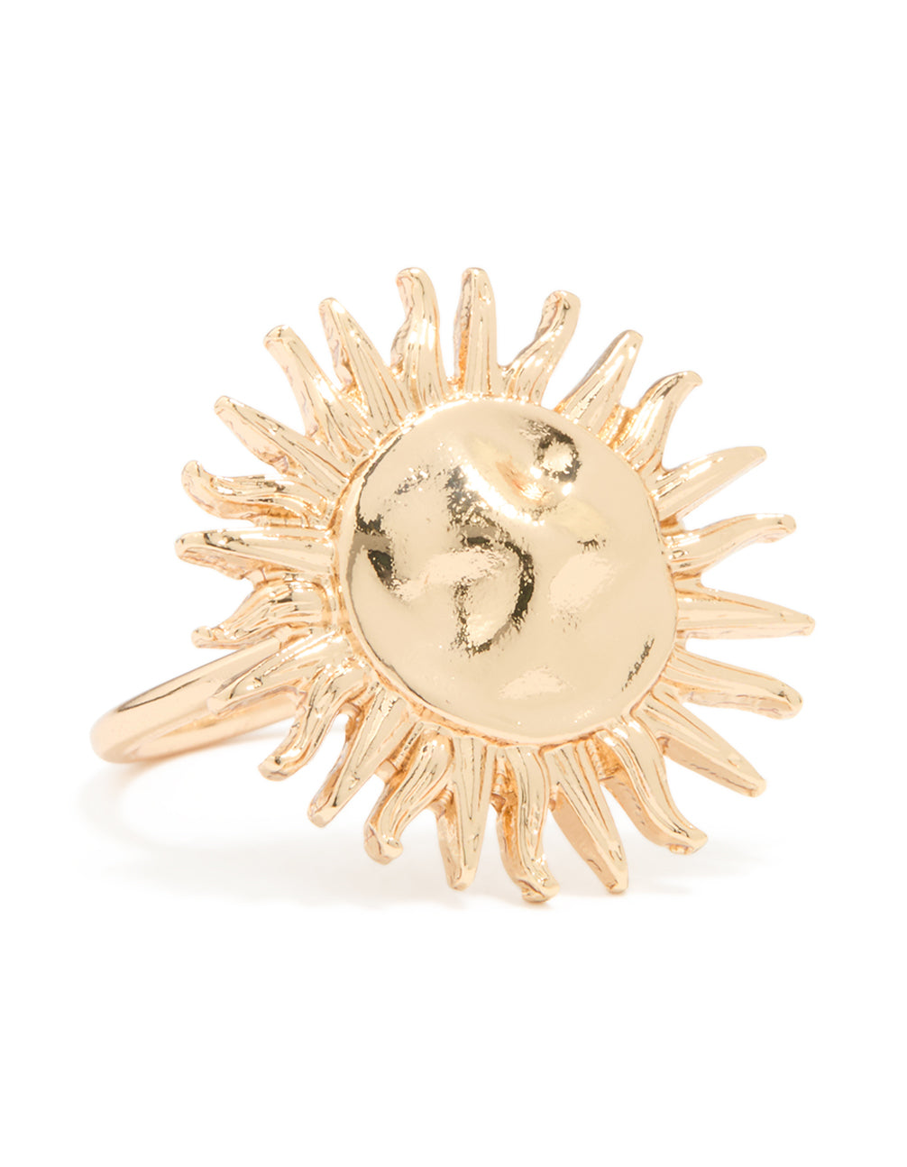 Gold Modern Sun Ring