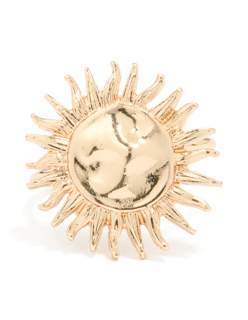 Gold Modern Sun Ring