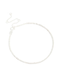 Sterling Silver Cubic Zirconia Shimmer Bracelet - link has visual effect only