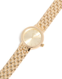 Gold Large Round Face Watch - link has visual effect only