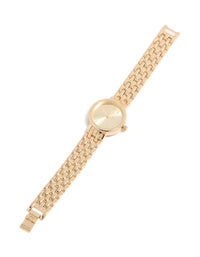 Gold Large Round Face Watch - link has visual effect only