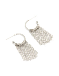 Waterproof Stainless Steel Tassel Hoop Earrings - link has visual effect only