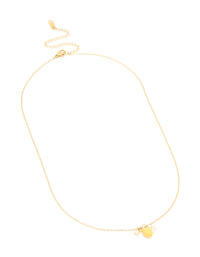 Waterproof Gold Plated Stainless Steel Lemon & Flower Cluster Necklace - link has visual effect only