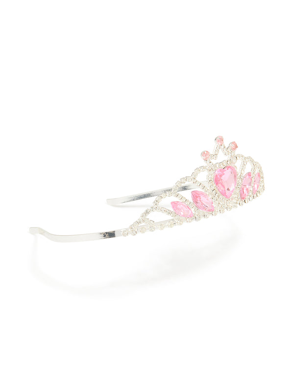 Kids Pink Princess Tiara Headband