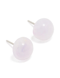 Acrylic Half Ball Stud Earrings - link has visual effect only