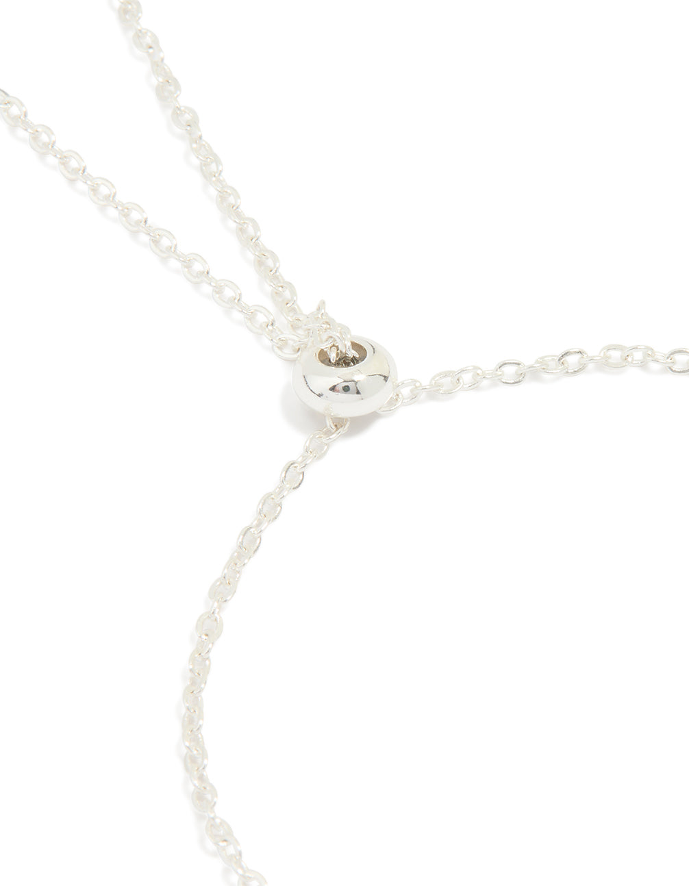 Silver Plated Cubic Zirconia Flower Trio Toggle Bracelet