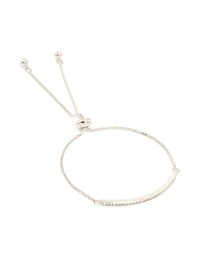 Silver Diamante Pavé Toggle Bracelet - link has visual effect only
