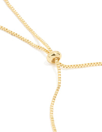 Gold Plated Cubic Zirconia Layered Toggle Bracelet - link has visual effect only