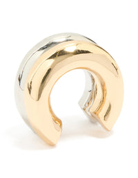 Mixed Metal Layered Ear Cuff - link has visual effect only
