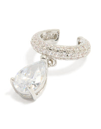 Silver Diamante Ear Cuff - link has visual effect only