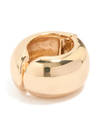 Gold Thick Round Ear Cuff - link has visual effect only