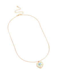 Vintage Gold Heart Necklace - link has visual effect only
