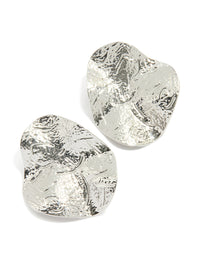 Silver Organic Stud Earrings - link has visual effect only