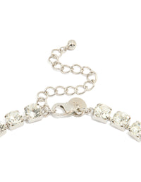 Silver Diamante Thick Chain Necklace - link has visual effect only