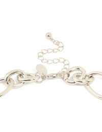 Silver Chain Fringe Drop Necklace - link has visual effect only