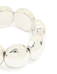 Silver Thick Bubble Stretch Bracelet - link has visual effect only