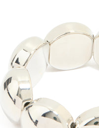 Silver Thick Bubble Stretch Bracelet - link has visual effect only