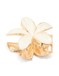 Gold Enamel Tropical Claw Clip - link has visual effect only