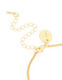 Gold Plated Cubic Zirconia Mixed Flower & Pearl Bracelet - link has visual effect only