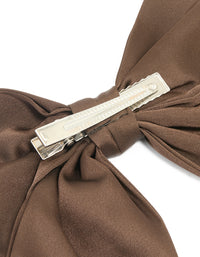 Brown Relaxed Medium Bow Clip - link has visual effect only