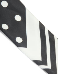 Black & White Polka Dot Fabric Scarf - link has visual effect only