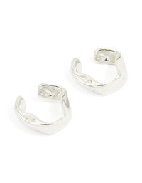 Silver Plated Single Molten Ear Cuff - link has visual effect only