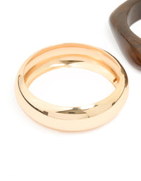 Acrylic & Metal Bangles 2-Pack - link has visual effect only