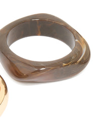 Acrylic & Metal Bangles 2-Pack - link has visual effect only
