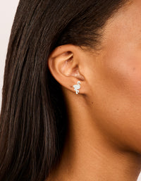 Sterling Silver Flamingo Stud Earrings - link has visual effect only