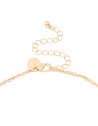 Gold Genuine Cowry Shell Dainty Layered Necklace - link has visual effect only