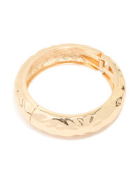 Gold Hammered Classic Bangle - link has visual effect only