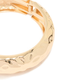 Gold Hammered Classic Bangle - link has visual effect only