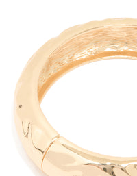 Gold Hammered Classic Bangle - link has visual effect only