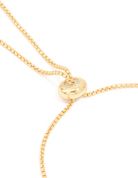 Gold Plated Cubic Zirconia Teardrop Toggle Bracelet - link has visual effect only