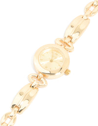 Gold Small Diamante Vintage Watch - link has visual effect only