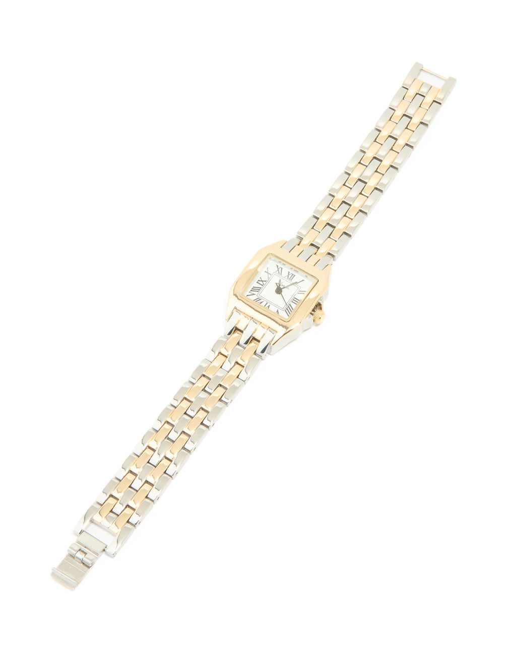 Mixed Metals Vintage Square Small Watch