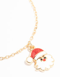 Gold Single Festive Charm Bracelets 5-Pack - link has visual effect only