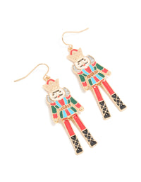 Gold Nutcracker Earrings - link has visual effect only