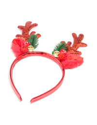 Glitter Woodland Reindeer Headband - link has visual effect only