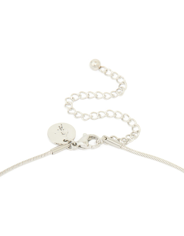 Waterproof Stainless Steel Pull Through Lariat Necklace