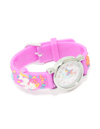 Kids Pink Unicorn Confetti Watch - link has visual effect only