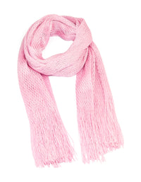 Pink Glitter Fabric Draped Scarf - link has visual effect only